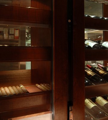 Customised Cigar Cellar walk in cellar